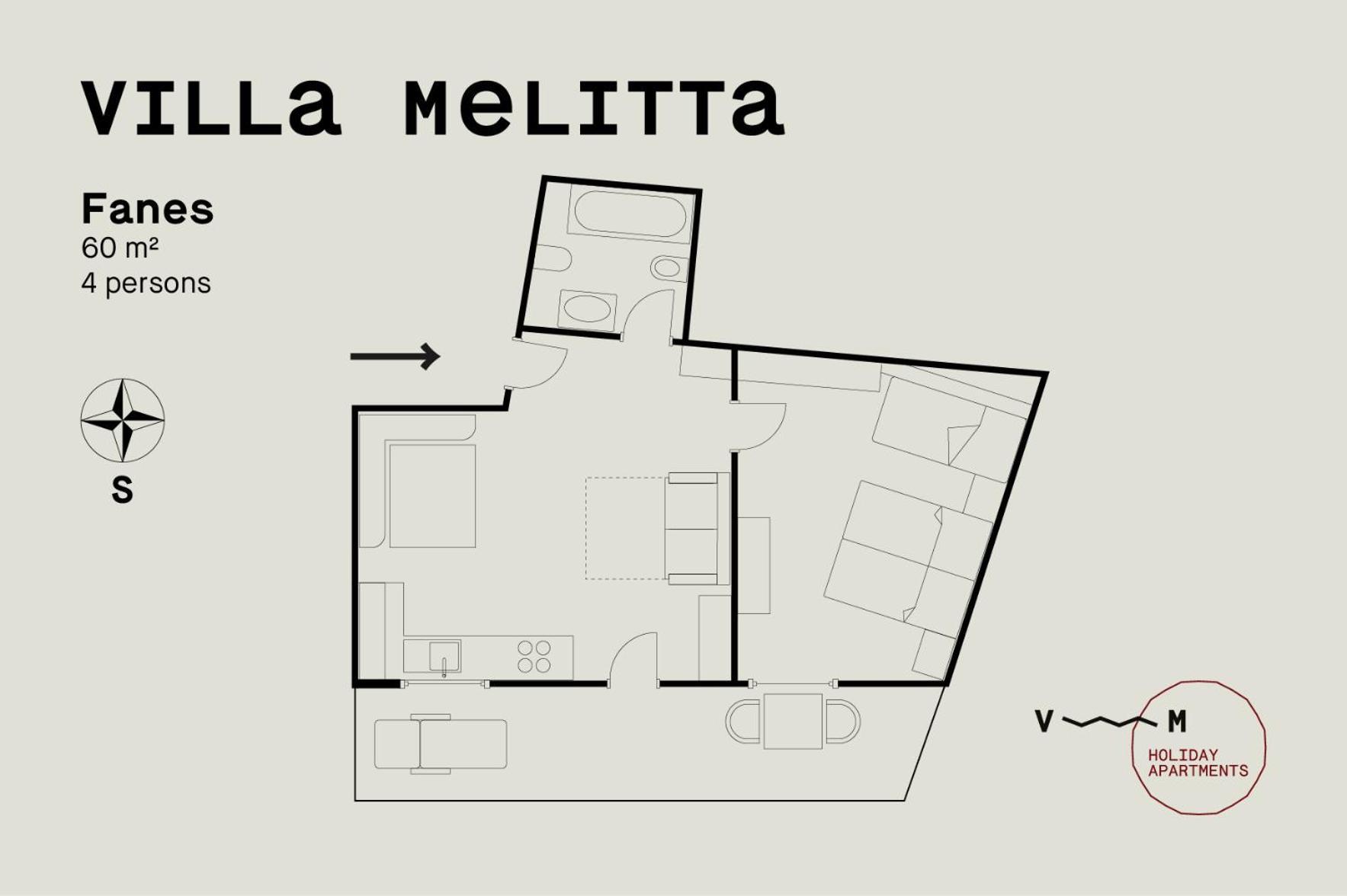Villa Melitta San Vigilio Di Marebbe Habitación foto